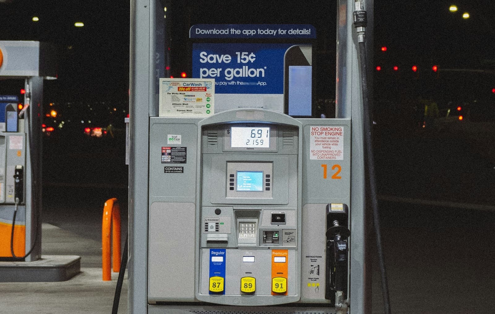 Integrated fuel pump and convenience store payments